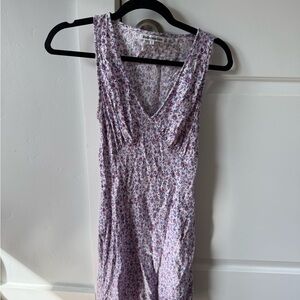 Reformation Floral Sleeveless Dress